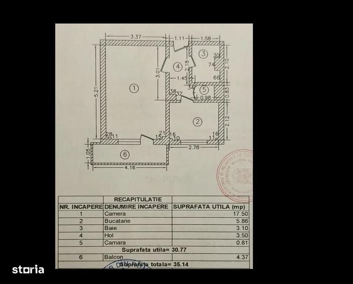 Garsonieră decomandată în Lacul Tei