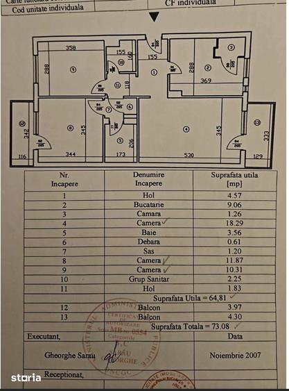 Apartament cu 3 camere în Floreasca