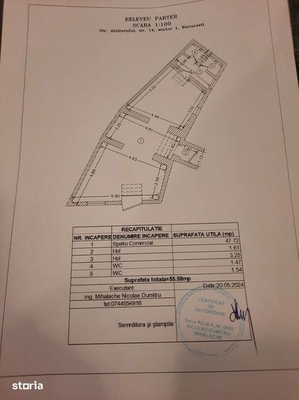 Spațiu comercial, de 200 mp, în Gara de Nord