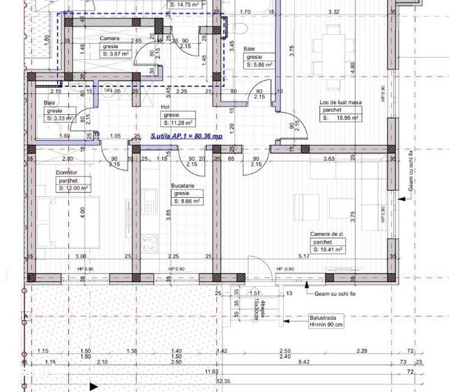Apartament cu 3 camere în Giroc