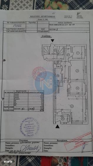 Apartament cu 2 camere în Barbu Văcărescu