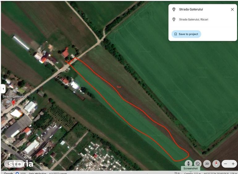 Teren de 9100 mp, în Răcari