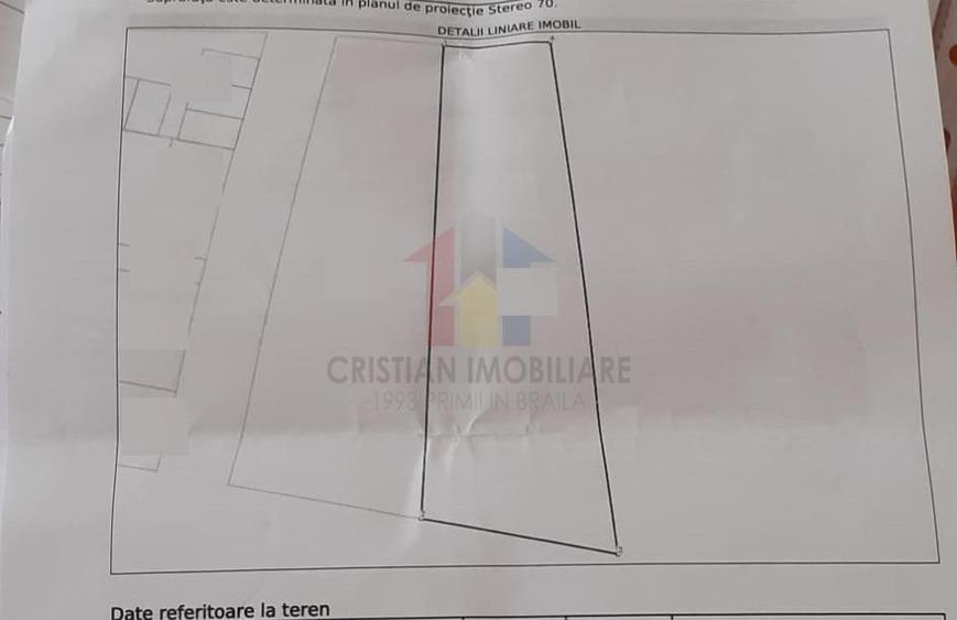 Teren intravilan de 576 mp, în Brăilița