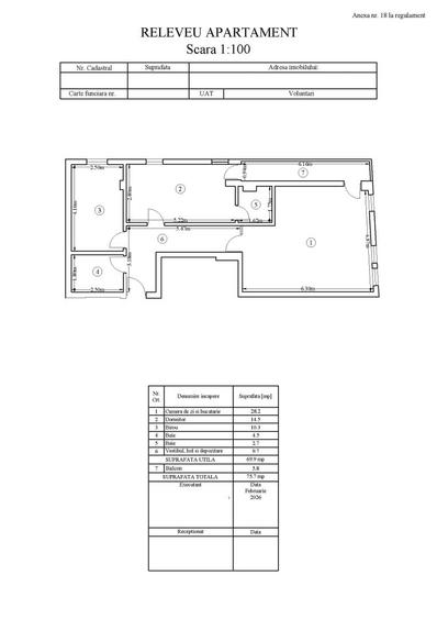 Apartament cu 3 camere semidecomandat în Central