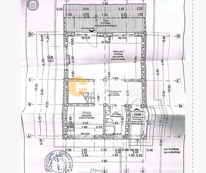 Casă individuală cu 4 camere cu Canalizare în Valea Adâncă