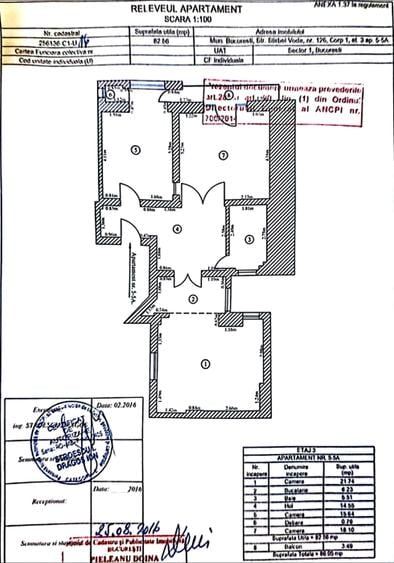 Apartament cu 3 camere decomandat în Știrbei Vodă