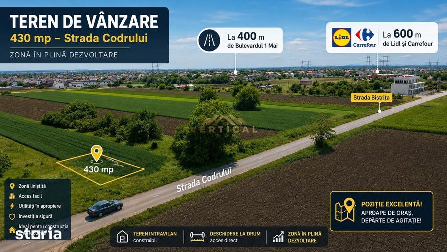 Teren de 430 mp, în Berceni