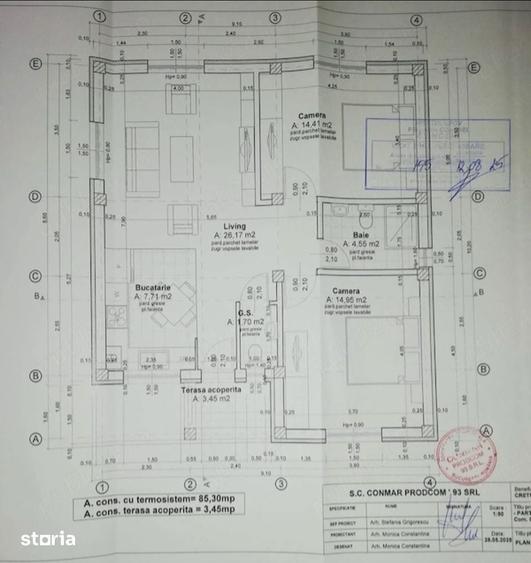 Casă cu 3 camere cu Teren 290 Mp în Clinceni