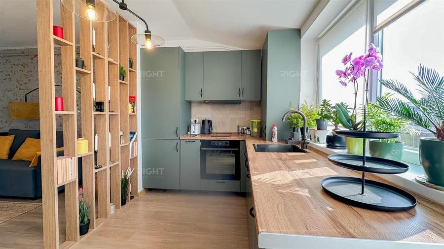 Apartament cu 2 camere semidecomandat, mobilat în Sânpetru