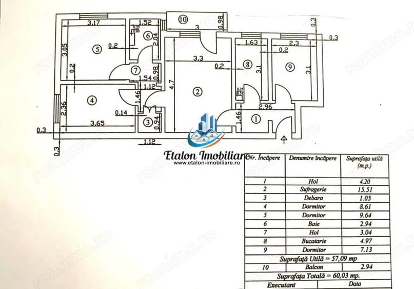 Apartament cu 4 camere semidecomandat în Dărmănești