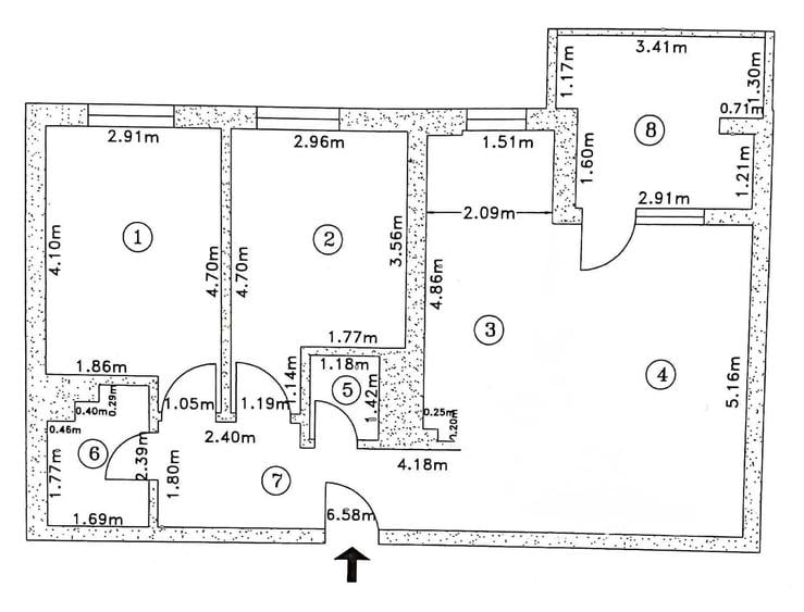 Apartament cu 3 camere semidecomandat în Drumul Taberei