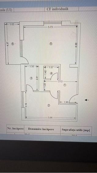 Apartament cu 2 camere în Democrației