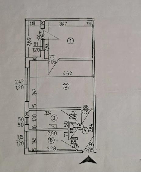 Apartament Nord 2 camere semidecomandat AC, CG - 5