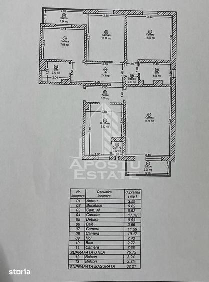 Apartament cu 4 camere decomandat în Fabric