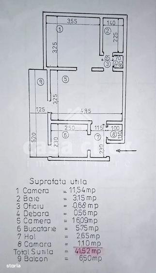Apartament cu 2 camere semidecomandat în Ultracentral