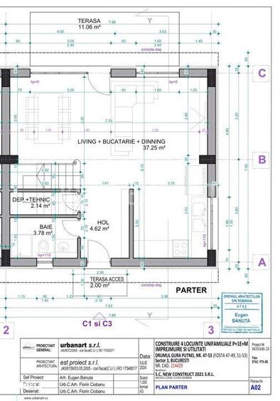 Casă cu 3 camere cu Teren 87.98 Mp în Theodor Pallady