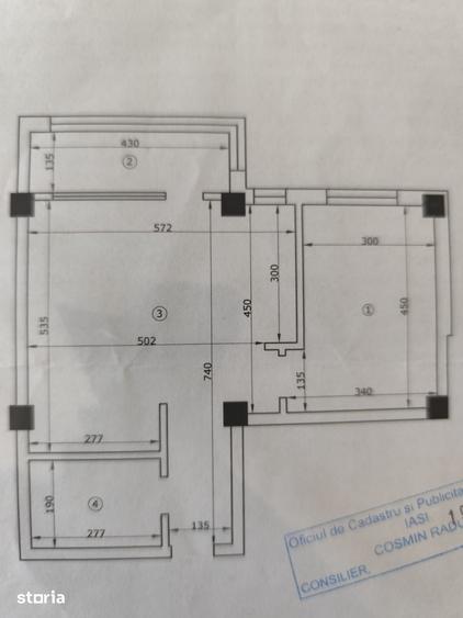 Apartament cu 2 camere în Miroslava