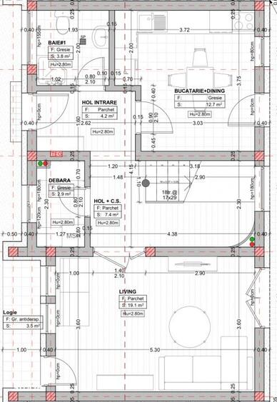Triplex, 4 camere decomandate, P+1ET, 120 mp, curte 40 mp, 2 parcari, - 5