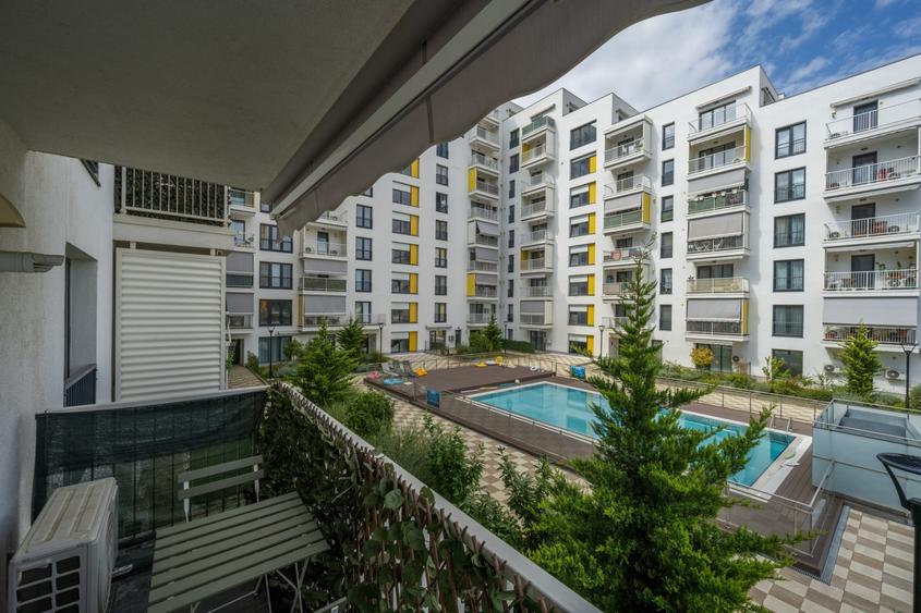 Apartament cu 2 camere decomandat, mobilat în Mogoșoaia