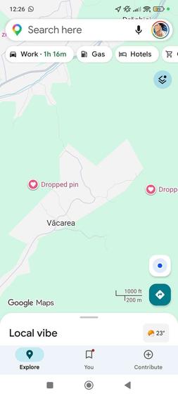 Teren de 4800 mp, în Văcarea