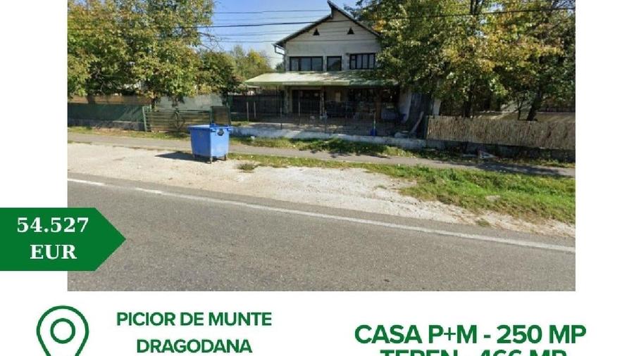 Casă individuală cu 4 camere cu Teren 466 Mp în Dragodana