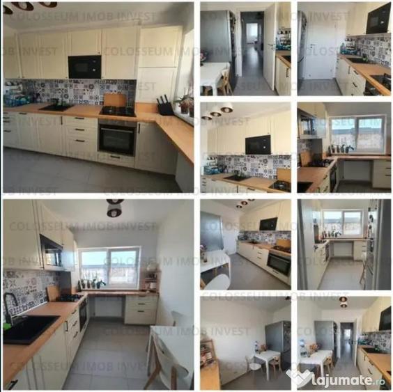 Apartament cu 3 camere decomandat, mobilat în Tractorul