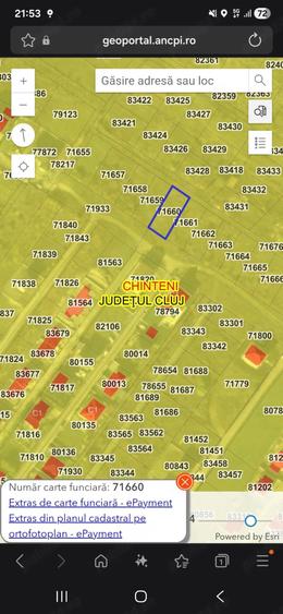 Teren de 498 mp, în Chinteni