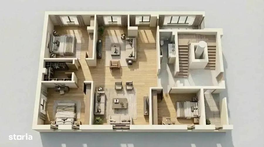 Apartament cu 4 camere decomandat în Dorobanți
