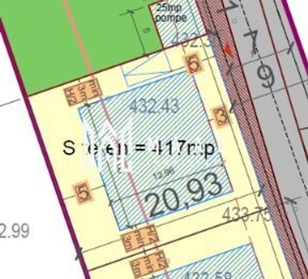Teren Construcții intravilan de 417 mp, în Șura Mică