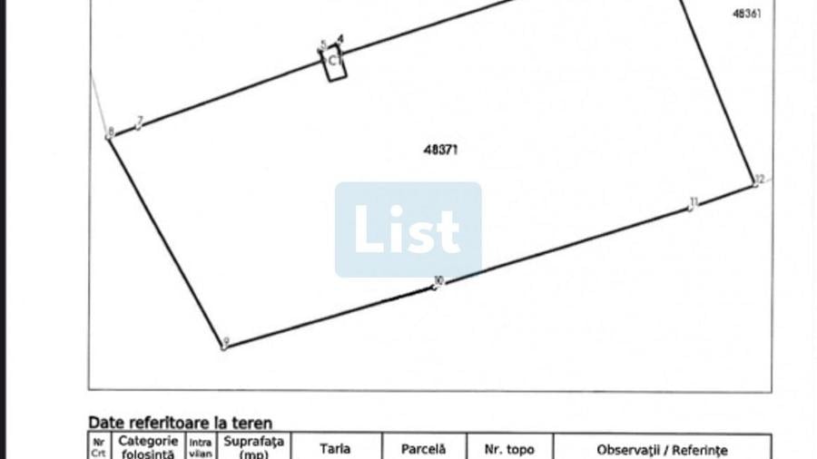 Teren agricol intravilan de 14851 mp, în Moroasa 1