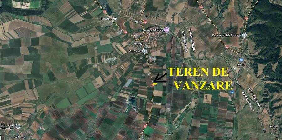 Teren Construcții intravilan de 14450 mp, în Feldioara