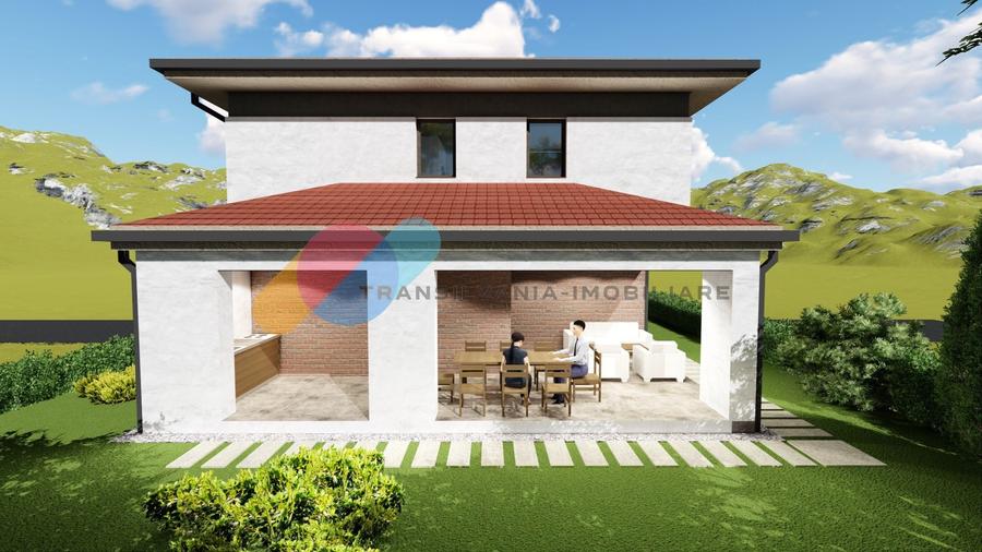 Casă individuală cu 4 camere cu Canalizare în Dâmbul Rotund