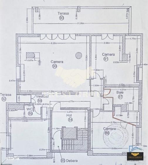 Apartament cu 4 camere decomandat, mobilat în Herăstrău
