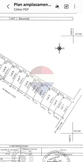 Teren 330 mp Valea Lunga Militari ideal casa sau imobil P+ 4 - 8