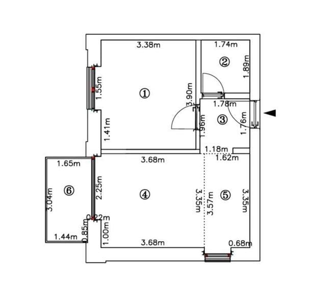 Apartament cu 2 camere în Tunari
