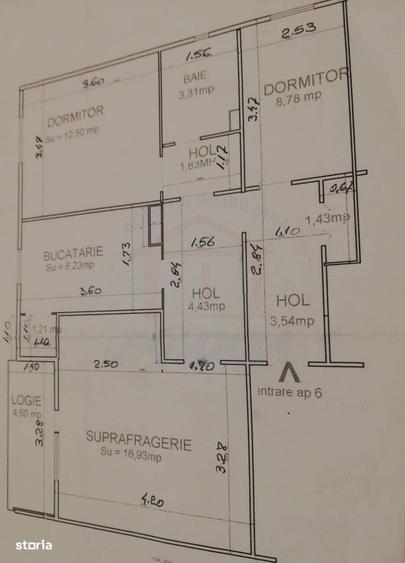 Apartament cu 3 camere decomandat în Sud