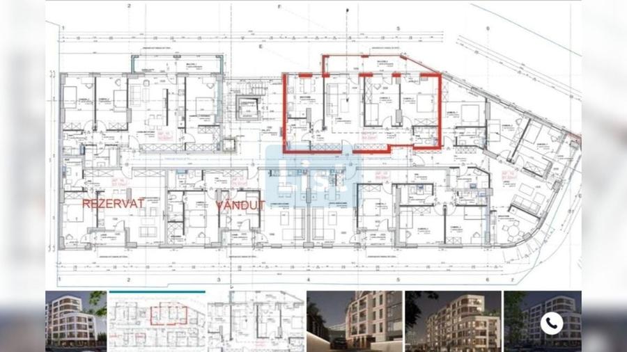 Apartament cu 3 camere semidecomandat în Mărăști