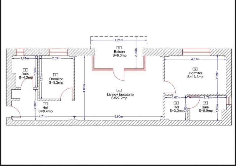 Apartament cu 3 camere semidecomandat, mobilat în Gheorgheni