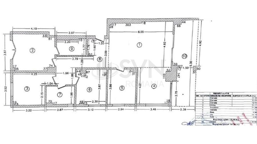 Apartament cu 4 camere decomandat în Central