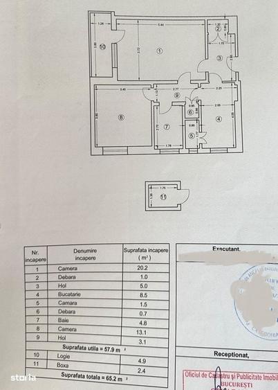 DEOSEBIT! 2 camere - 65 mp | Tavane inalte 2,80 m | Centrala | Boxa | - 15