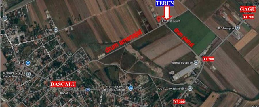 Teren de 10000 mp, în Dascălu