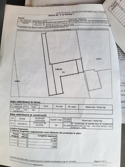 Casă cu 3 camere în Central