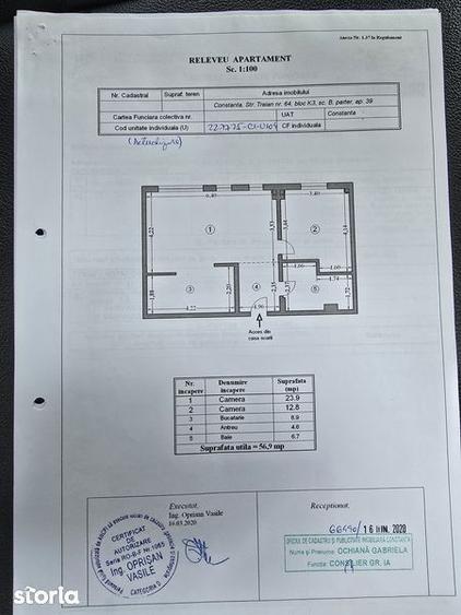 Apartament cu 2 camere decomandat în Gara