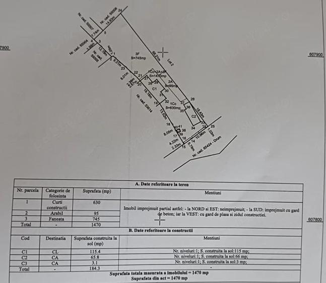 Casă cu 3 camere cu Teren 1470 Mp în Vultureni