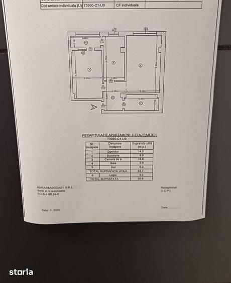 Apartament cu 2 camere decomandat în Valea Lupului
