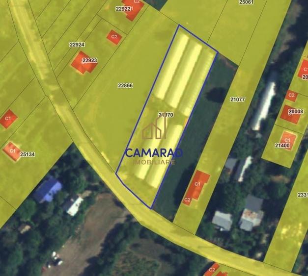 Teren Construcții intravilan de 2750 mp, în Dârvari