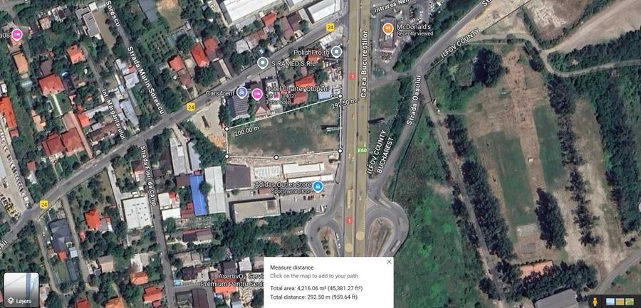 Teren de 4212 mp, în Central