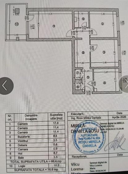 Apartament cu 3 camere decomandat în Pantelimon