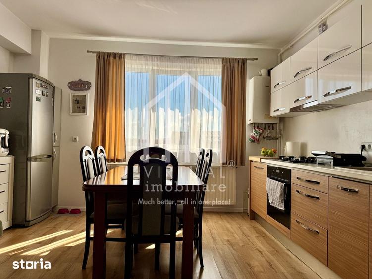 Apartament cu 3 camere, mobilat în Turnișor