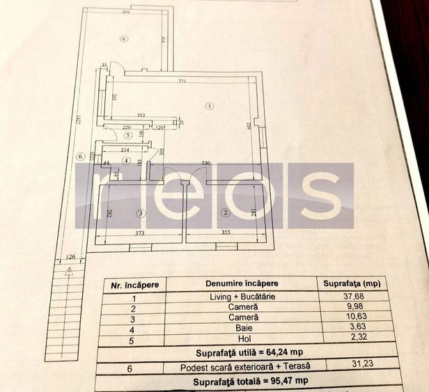 Apartament cu 3 camere semidecomandat, mobilat în Mihai Bravu